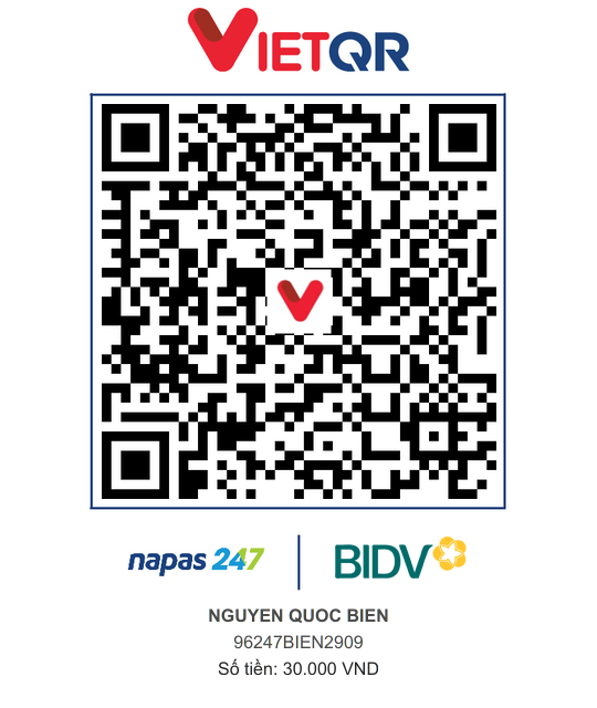 QR Thanh toán BIDV