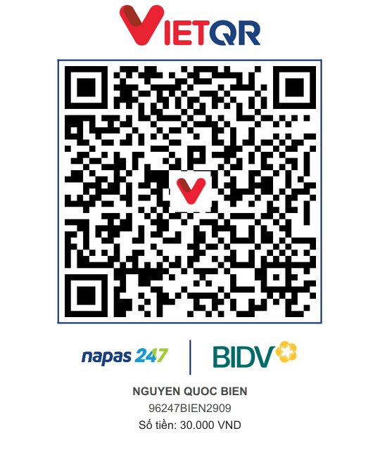 QR Thanh toán BIDV