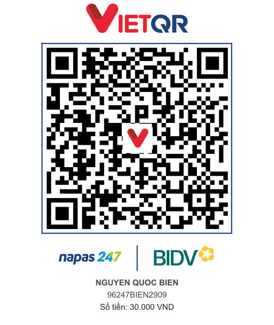 QR Thanh toán BIDV