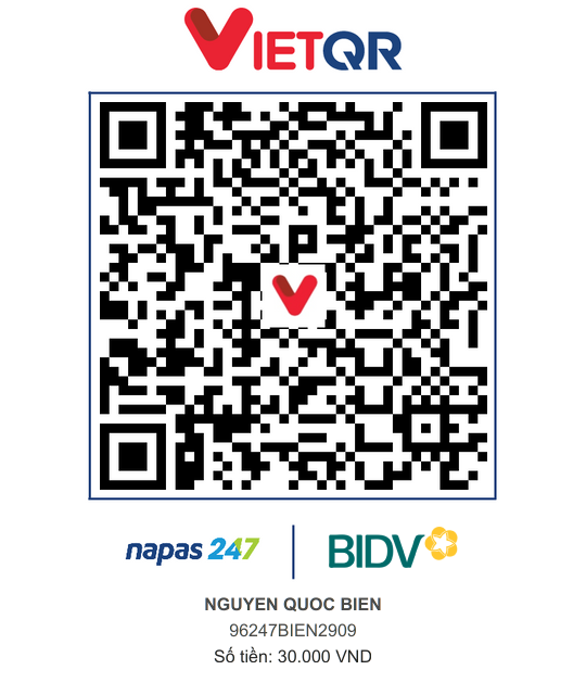 QR Thanh toán BIDV