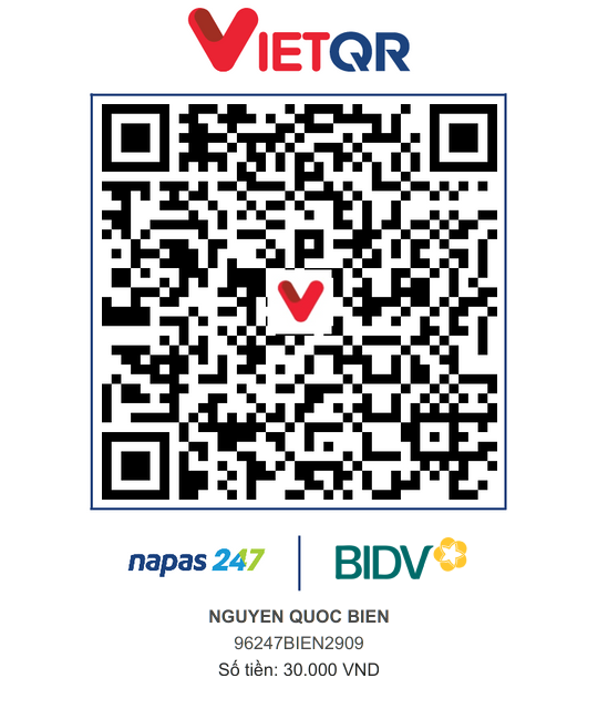 QR Thanh toán BIDV