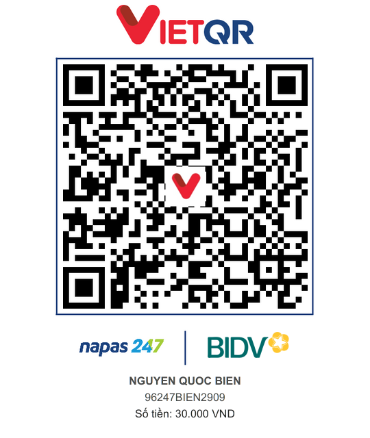 QR Thanh toán BIDV