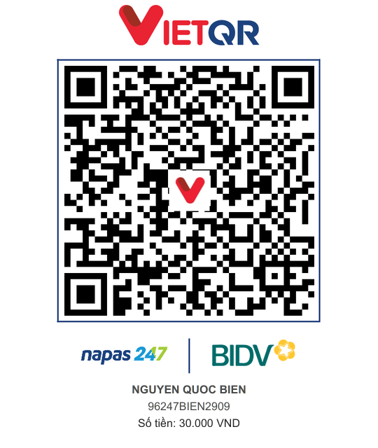 QR Thanh toán BIDV
