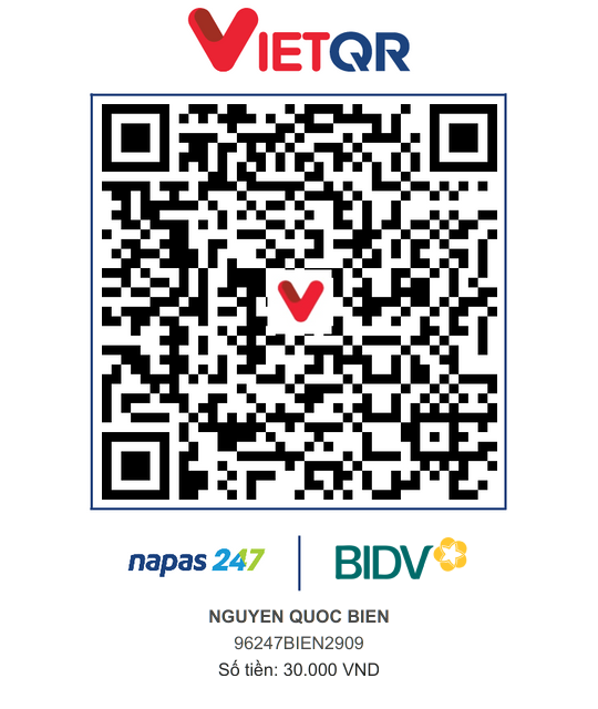 QR Thanh toán BIDV