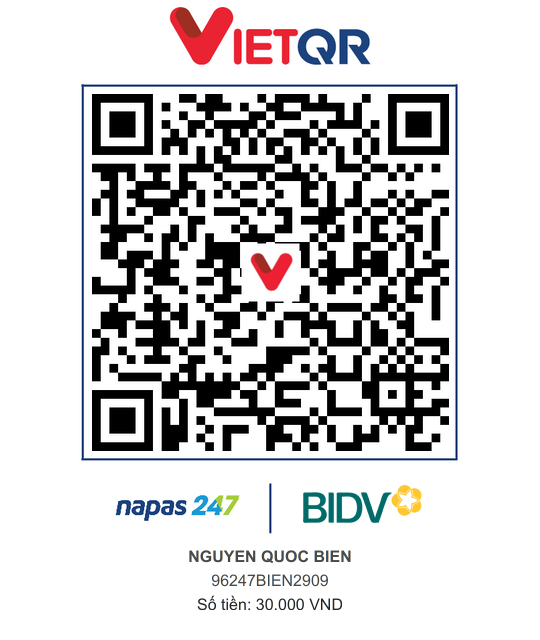 QR Thanh toán BIDV