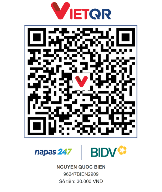 QR Thanh toán BIDV