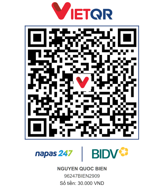 QR Thanh toán BIDV