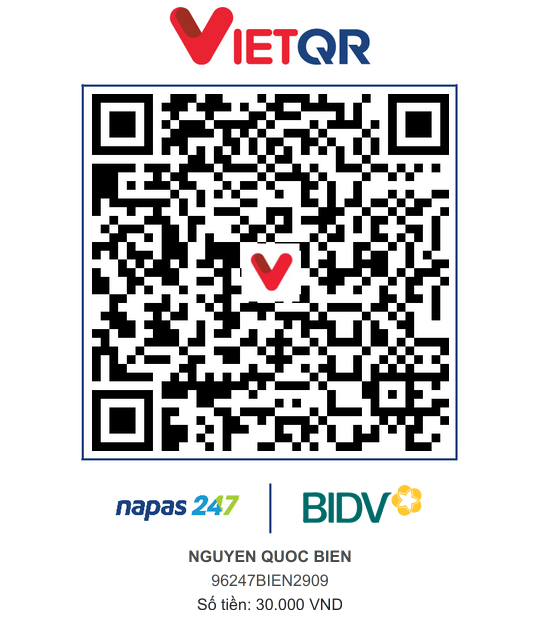 QR Thanh toán BIDV