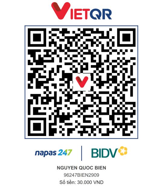 QR Thanh toán BIDV