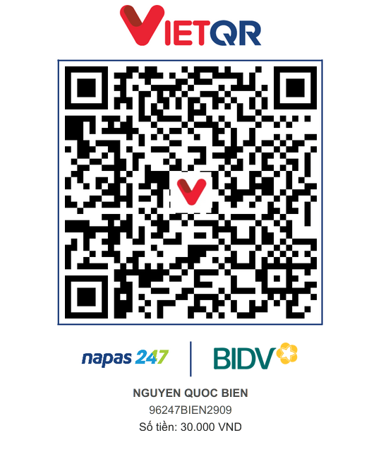 QR Thanh toán BIDV