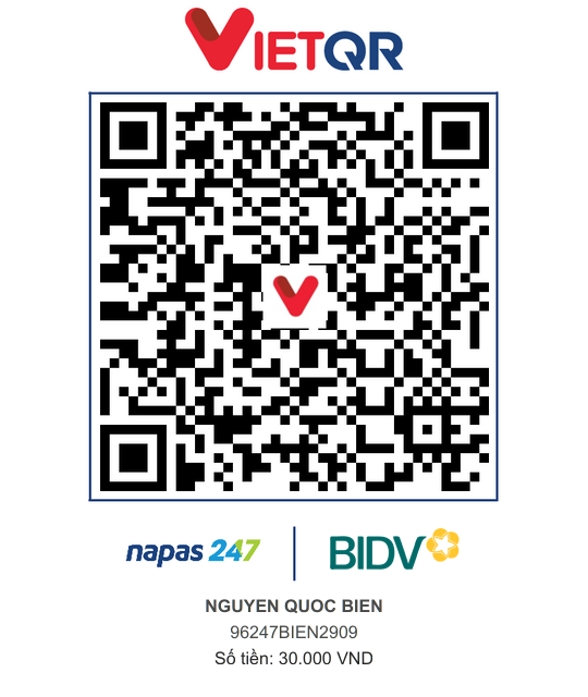 QR Thanh toán BIDV