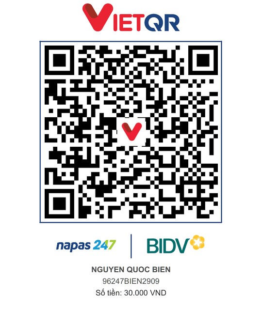 QR Thanh toán BIDV