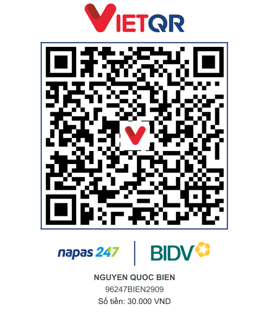 QR Thanh toán BIDV