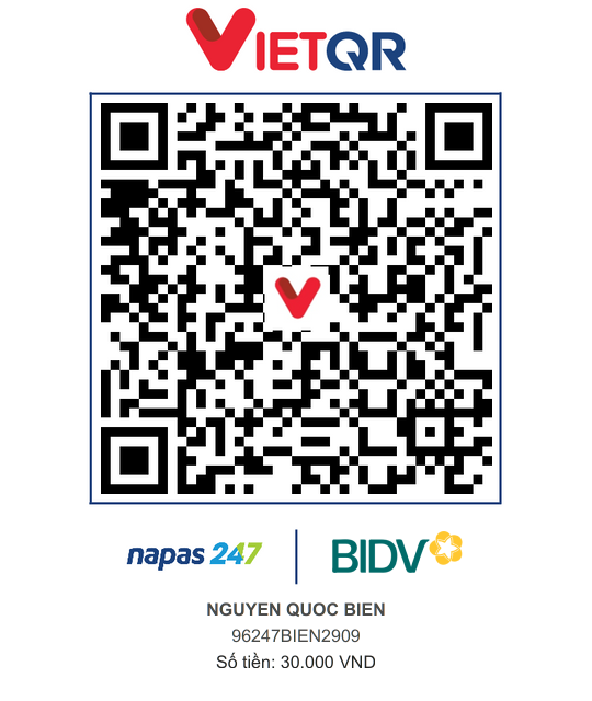 QR Thanh toán BIDV