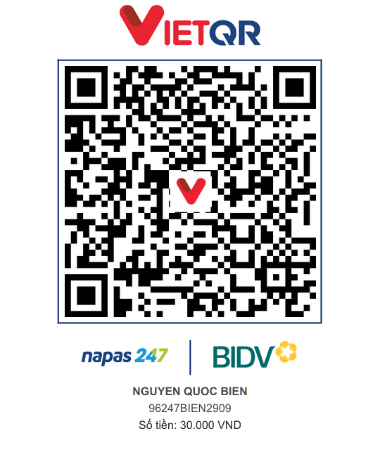 QR Thanh toán BIDV