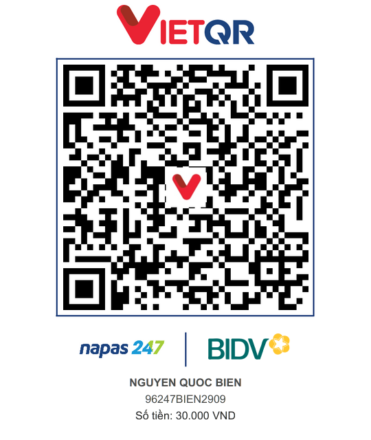 QR Thanh toán BIDV
