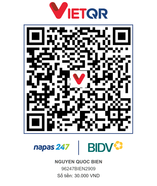 QR Thanh toán BIDV