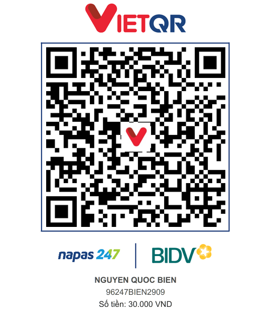 QR Thanh toán BIDV