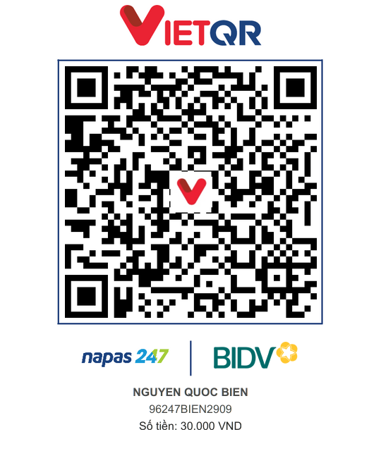 QR Thanh toán BIDV