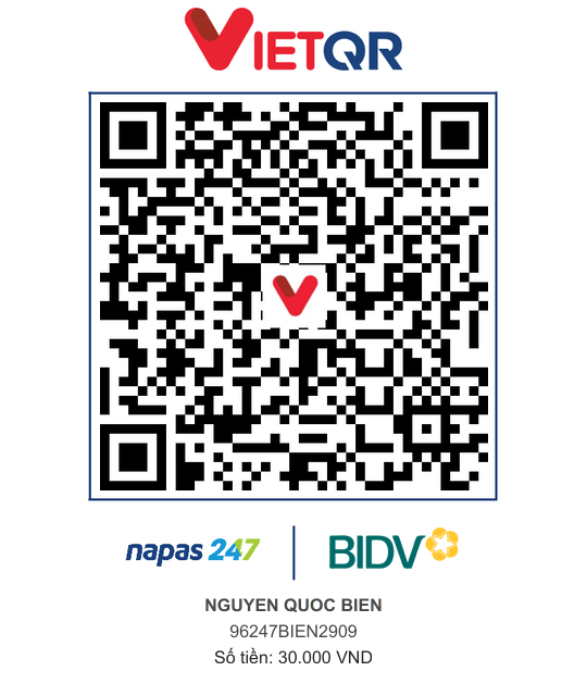 QR Thanh toán BIDV