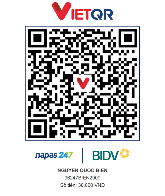 QR Thanh toán BIDV