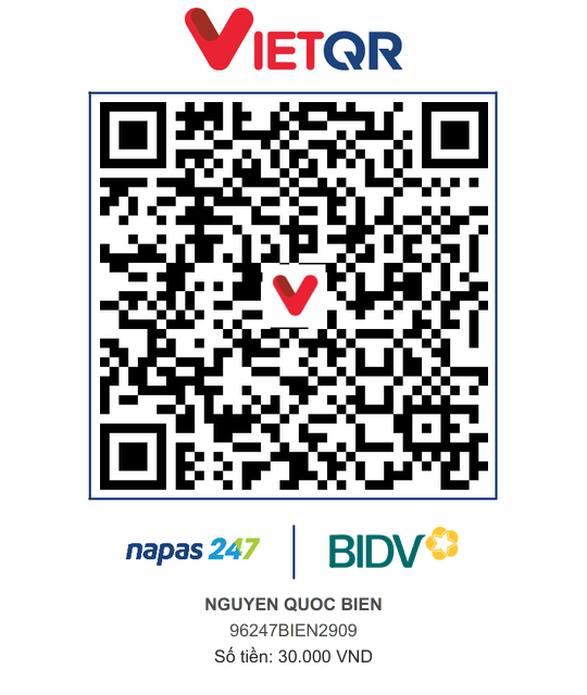 QR Thanh toán BIDV