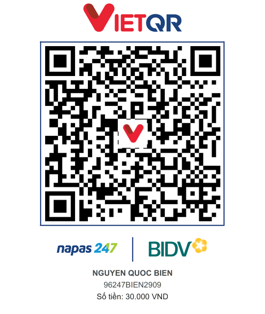 QR Thanh toán BIDV