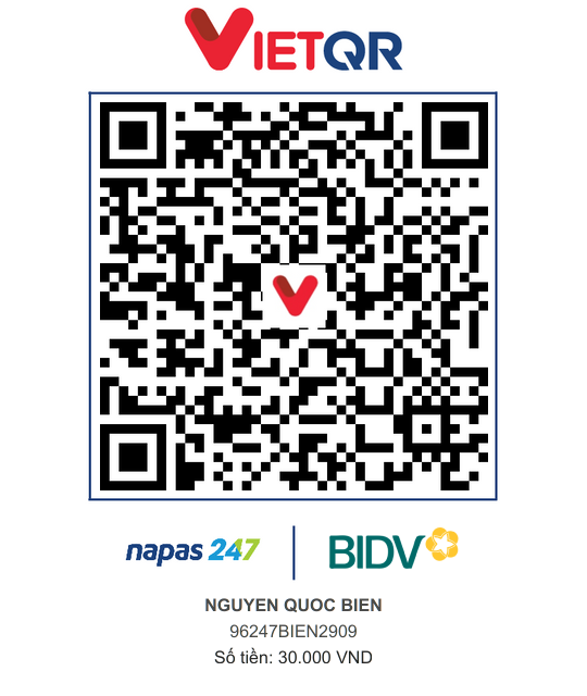 QR Thanh toán BIDV