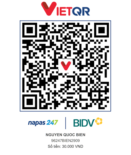 QR Thanh toán BIDV