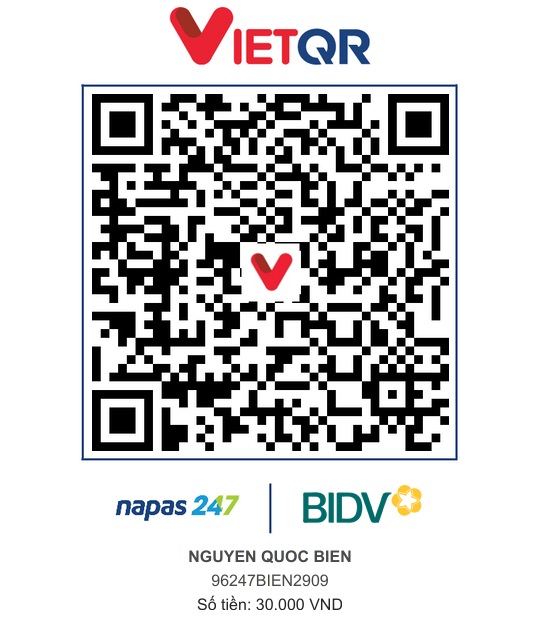 QR Thanh toán BIDV