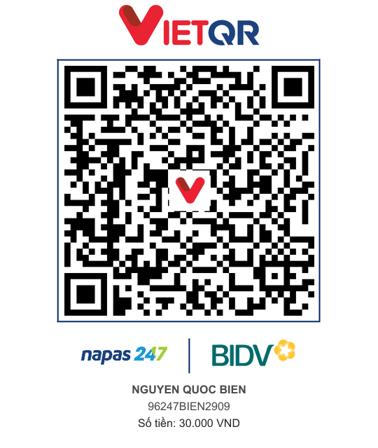 QR Thanh toán BIDV