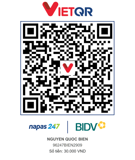 QR Thanh toán BIDV