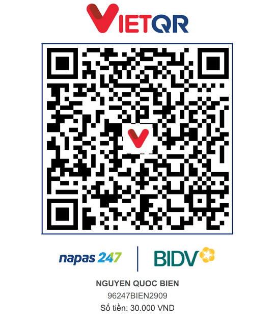 QR Thanh toán BIDV