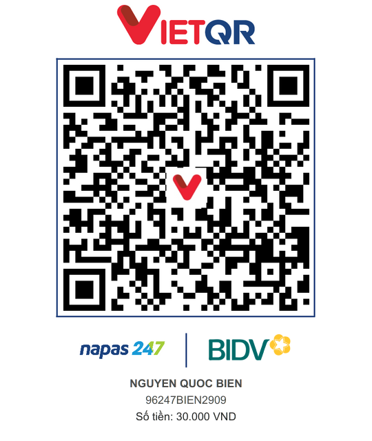 QR Thanh toán BIDV