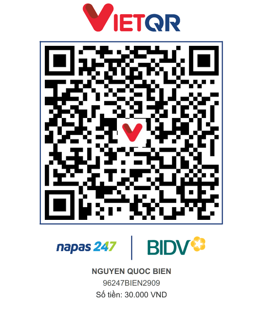 QR Thanh toán BIDV