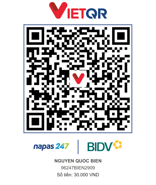 QR Thanh toán BIDV