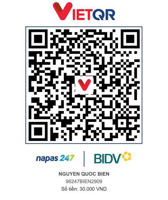 QR Thanh toán BIDV