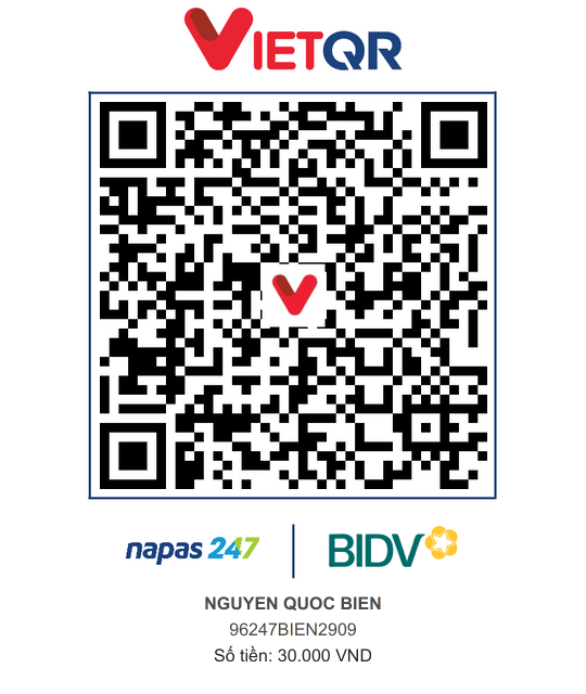 QR Thanh toán BIDV