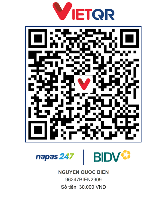 QR Thanh toán BIDV