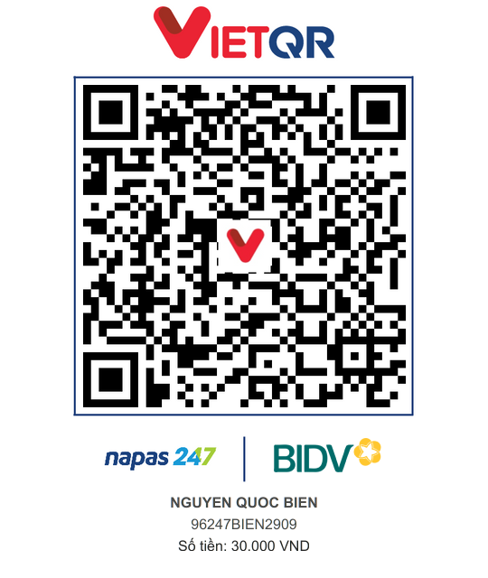 QR Thanh toán BIDV