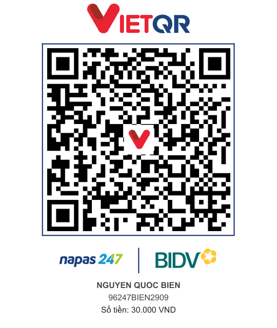 QR Thanh toán BIDV