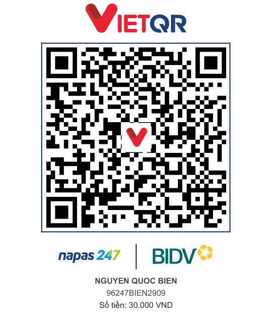 QR Thanh toán BIDV