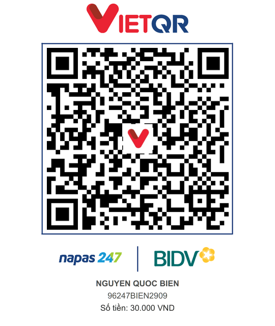QR Thanh toán BIDV