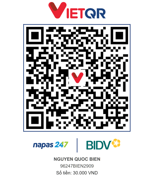QR Thanh toán BIDV