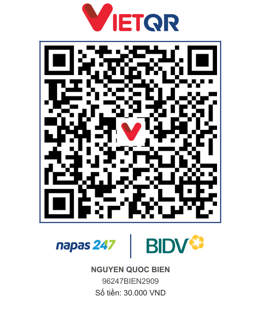 QR Thanh toán BIDV