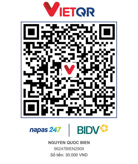 QR Thanh toán BIDV