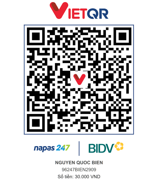QR Thanh toán BIDV
