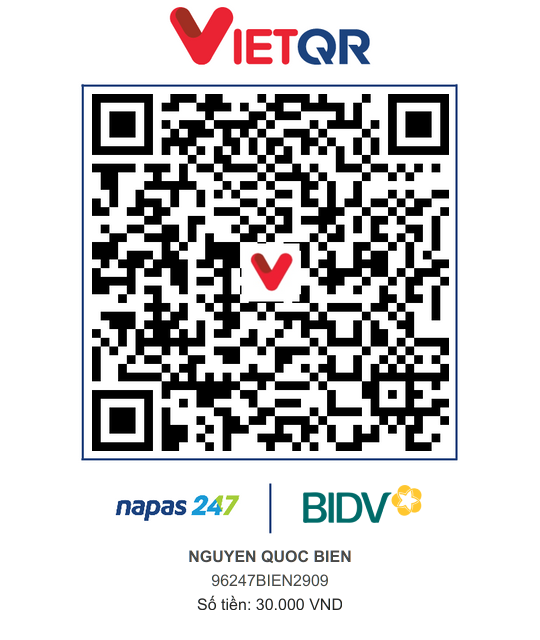 QR Thanh toán BIDV