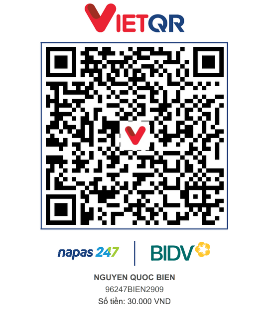 QR Thanh toán BIDV