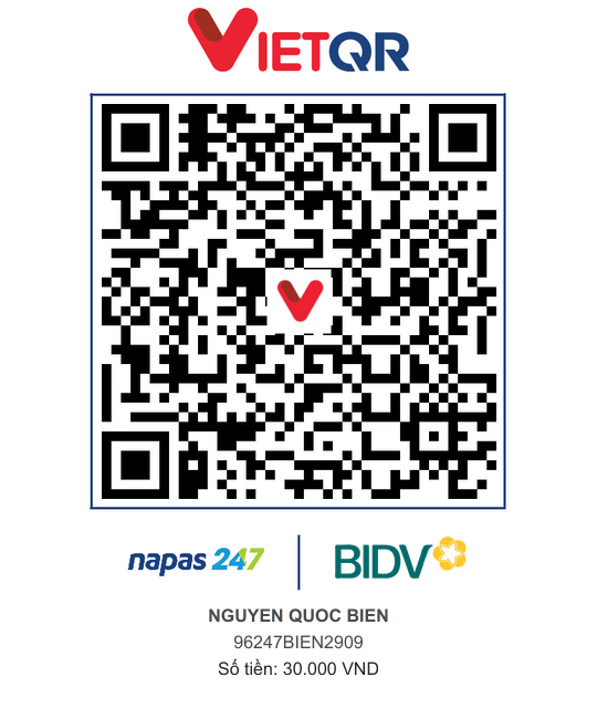 QR Thanh toán BIDV